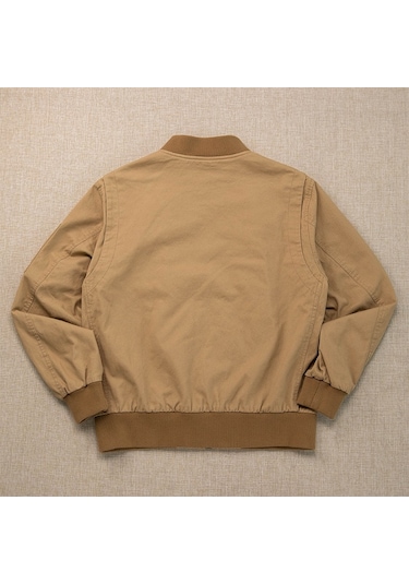 Retro İş Kıyafeti Yeni Moda Beyzbol Ceketi Erkek Pilot Ceketi Haki