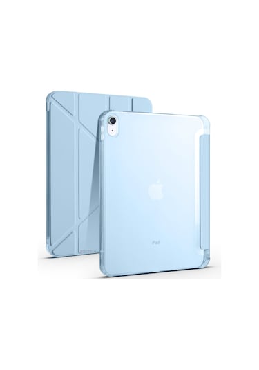 İpad 11.nesil 11 İnç 2025 A16 Uyumlu Üçgen Katlanabilir Kalemlikli Yatay Dikey Standlı Akıllı Kılıf Kapaklı Kılıf