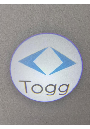 Toog Araçlar İçin Pilli Yapıştırmalı Kapı Altı Led Logo-projektör