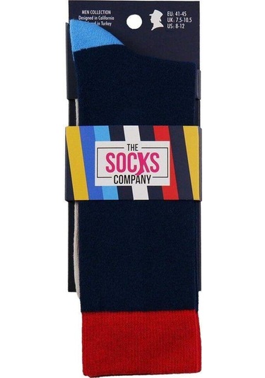 Desenli Erkek Soket Çorap-1849 Çok Renkli