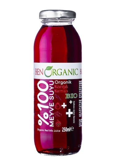 Benorganic %100 Organik Karışık Kırmızı Meyve Suyu 250 ML