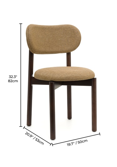 Ocean Ceviz Ahşap 6'lı Mutfak Salon Yemek Odası Sandalyesi