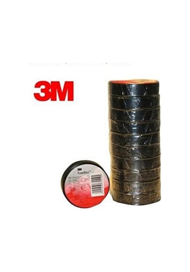 3M  Temflex  Elektrik Bantı İzole Bant 100 Adet Siyah
