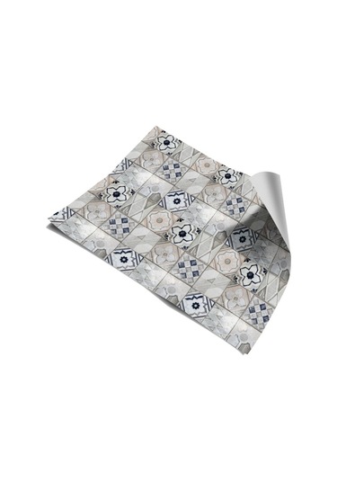 Mutfak Tezgah Arası Kendinden Yapışkanlı Folyo Kaplama Soft Eskitme Fayans Desen 60cmx100cm