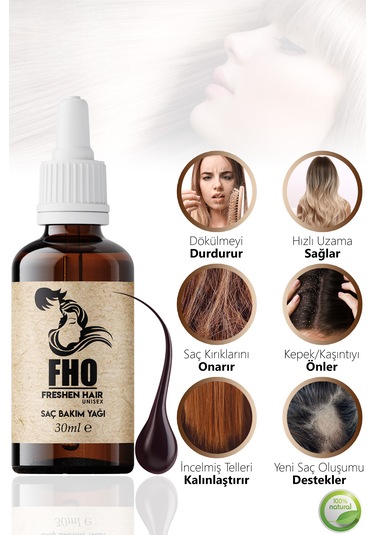 Freshen Hair Dökülme Karşıtı Bitkisel Saç Bakım Serumu 2 x 30 ML