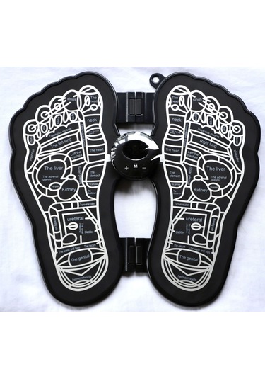 Qingmipy Evde Kullanıma Uygun Şarjlı Mini Ayak Masaj Cihazı - Pulse Teknolojili Topuk Ve Ayak Tabanı Rahatlatıcı - Siyah Siyah