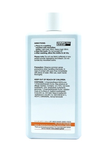 Valet Pro Microfibre Reviver Mikrofiber Bez Yıkama Şampuanı  500ml