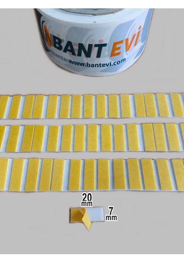 Die Cut Köpük Çift Taraflı Bant 7x20mm 1 Koli Özel Şekilli Kesim