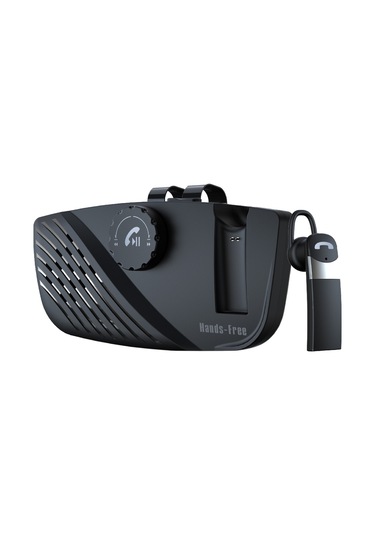 Cbtx Sp16 2'si 1 Arada Taşınabilir Güneşlik Eller Serbest Bluetooth Hoparlör Akıllı Titreşim Güç Açık Kablosuz Araç Kiti