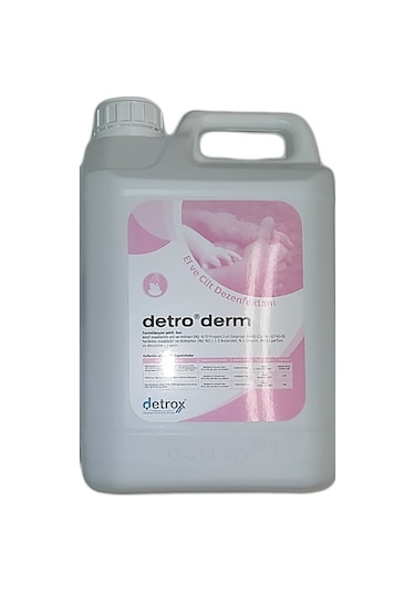 Detrox Detro Derm Alkol Bazlı El ve Cilt Dezenfektanı 5 L