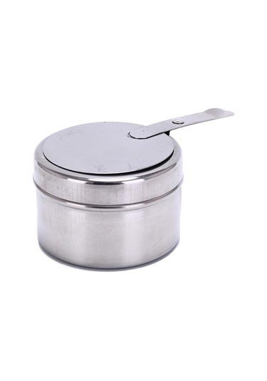 1x Taşınabilir Rüzgar Geçirmez Saplı Alkol Soba Yakıt Acil Durum Hayatta Kalma Açık Hava Aracı Gümüş