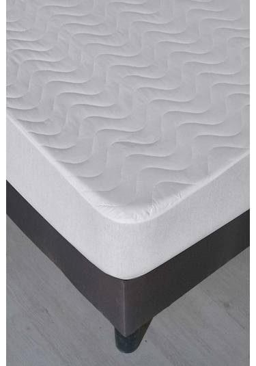 100x200 Sıvı Geçirmez Kapitoneli Tek Kişilik Alez Fitted Pamuklu Renkli