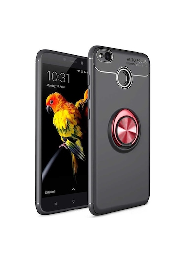 Xiaomi Redmi 4X Kılıf Yüzüklü Magnetli Ravel Case