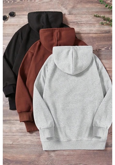 Unisex 3lü Hoddie Sweatshirt 001