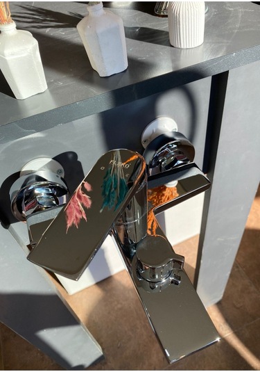 Fleko Mustang Banyo Bataryası KROM