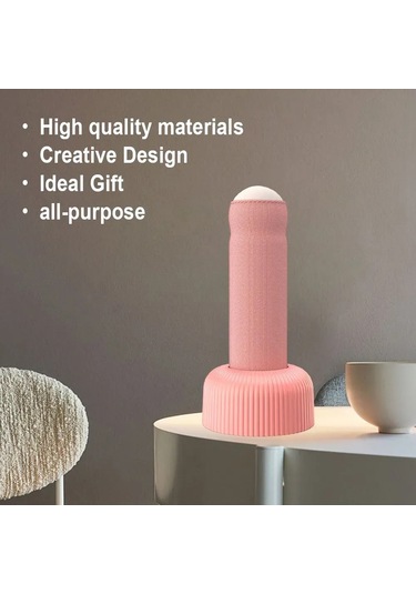 Tenfowee Yatak Başı Lambası: Yaratıcı Tasarım, Taşınabilir Ve Çok Amaçlı Gece Aydınlatması Pembe