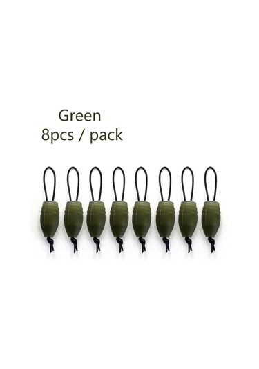 Yeşil 8 Adet Sazan Balıkçılık Aksesuarları Dacron Kutup Konektörü Kibrit Direği Olta Takımı Kuleleri İçin Sazan Yöntemi Besleyici Olta Takımı