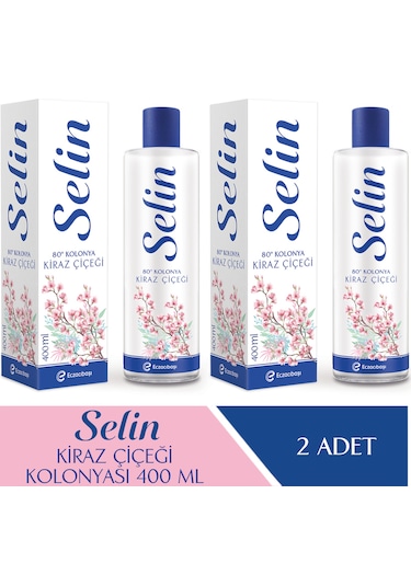 Selin Parfümlü Kolonya Kiraz Çiçeği 2 x 400 ML