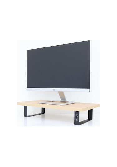 Hansdo Monitör Standi - Monitör Yükseltici MDF Lam Safir Meşe