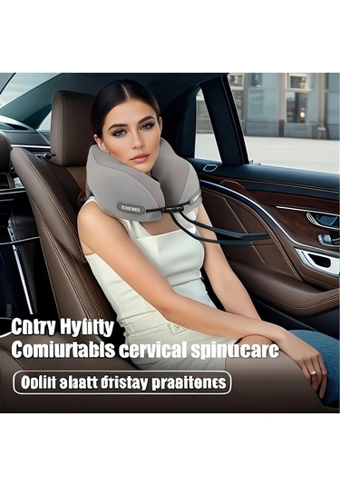 Honeybeeshop Pembe Araba Ucak Seyahat Ve Ofis Icin Ergonomik U Seklinde Boyun Yastigi Depolama Cantali