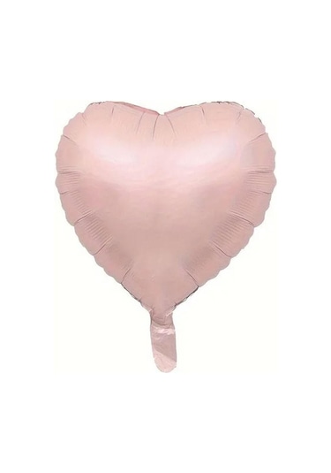 1 Adet 18 İnç 45 Cm Retro Kalp Folyo Balon Soft Pembe PEMBE