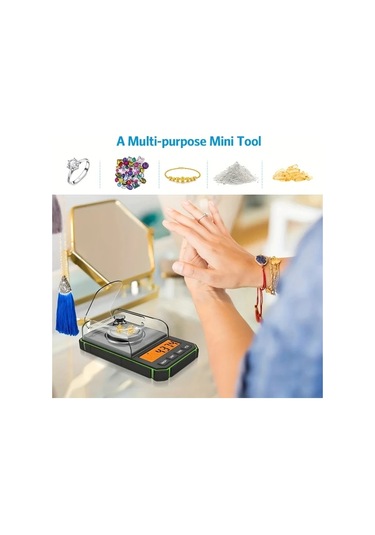 Dashanshop 1 Adet Blue Line Yüksek Hassasiyetli Dijital Cep Terazisi 50g Kapasite 0.001g Çözünürlük Lcd Ekran Hafif Taşınabilir -