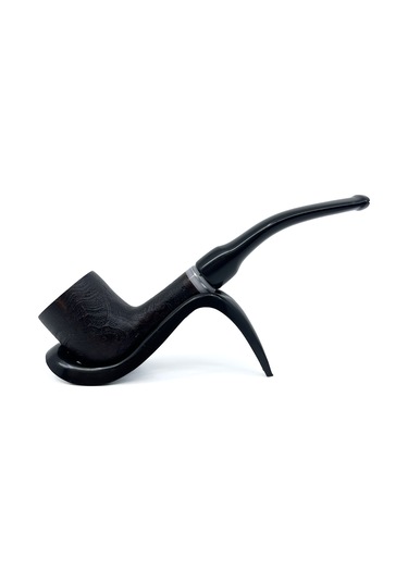 Dapper Bent Billiard Briar Gül Kökü 9 Mm Filtreli El Yapımı Pipo - 3069