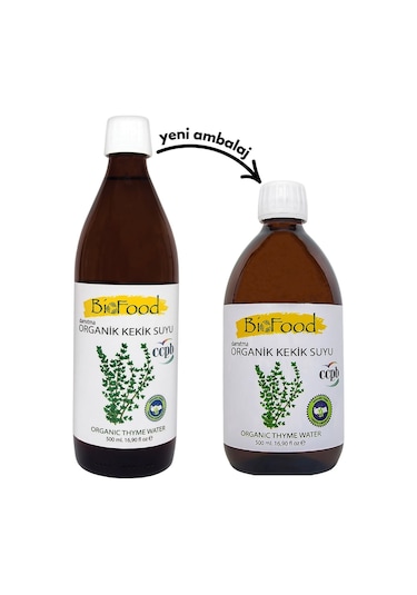 Bio Food Damıtma Organik Kekik Suyu 500 ML