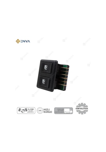 Fiat Uno Cam Sol Ön İkili Cam Açma Kapatma Düğmesi Anahtarı