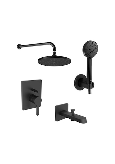 Roca Carelia Ankastre Banyo Seti Gagalı Mat Siyah A5D358ANBK