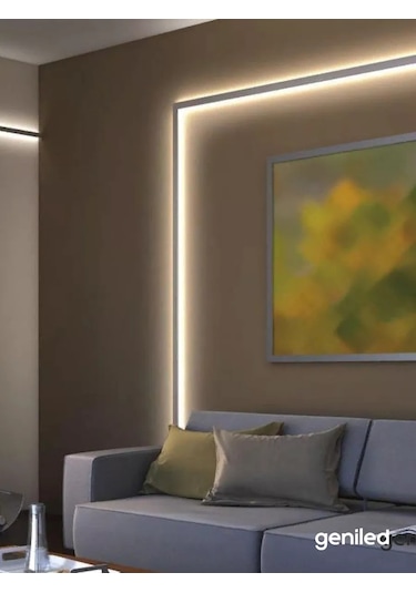 Geniled 16x16 Köşe Profili Siyah Köşe Bağlantısı Led Şeritler İçin 215115237 Siyah