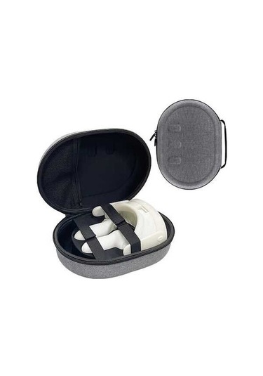 Createtech Meta Quest 3 Vr Gözlük Çantası - Oxford + Eva + Polyester - Siyah Astar - Taşınabilir Kılıf Siyah Astar