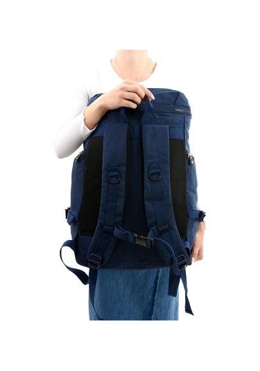 Unisex Dağcı Çantası Kamp Çantası Seyahat Çantası Hafif Klinkır Kumaş Outdoor Çanta 50 30 Cm Lacivert