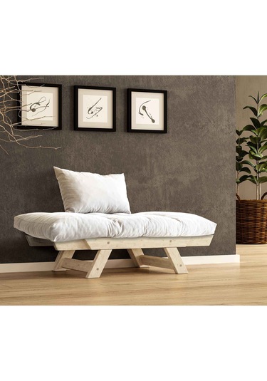 Woodesk Adalar Masif Natural-kırık Beyaz Renk Berjer Cpt8141-140 Kırık Beyaz