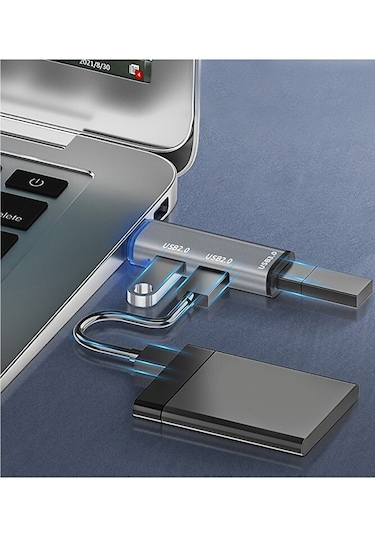 Type-c To Usb 3.0 Çoklayıcı / 3in1 Usb Çoğaltıcı Hub / 1xusb 3.0