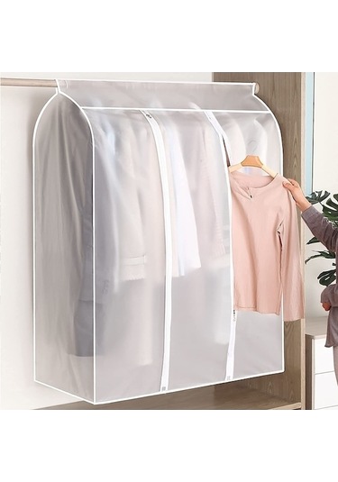 Ankatek X X Tozluk Takım Saklama Organizatör Kılıfı Giysi Giysi Fermuar Ev Elbise Elbise Elbise Dolabı Çantaları Çanta Bavul 90cm 50cm 3d 100cm Ty Beyaz Beyaz