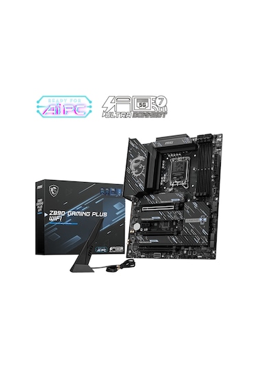 MSI Z890 Gaming Plus WIFI Intel Z890 9200 MHz (OC) DDR5 Soket 1851 ATX Anakart