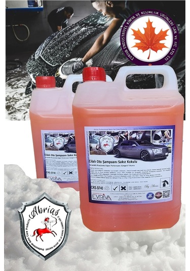 Cilalı Oto Yıkama Şampuanı 5lt Nötr Süper Köpük Bol Köpük