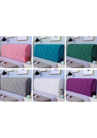 Sones Yatak Başucu Her Şey Dahil Çarpışma Önleyici Kapitone Kalın Kumaş Koruyucu Kılıf, Boyut: 60x150cm Hollanda Kadife Grisi Hollanda Kadife Gri