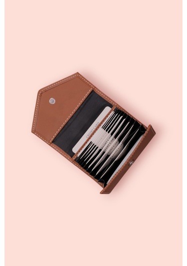 Modica Paris - Vegan Deri Akordiyon Kartlık Cüzdan Şıklık Ve Fonksiyonun Buluştuğu Kusursuz Tasarım Taba