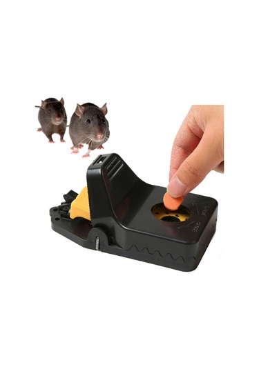 Sones 4 Adet / Kutu Plastik Fare Kapanı Tekrar Kullanılabilir Anında Öldürme Tuzakları Fare Sıçan İçin, Boyut: Küçük