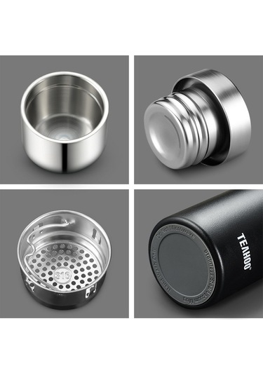 Teahoo 600 ML 316 Paslanmaz Çelik Yalıtı MLı Bardak Kumaş Kollu Taşınabilir Su Şişesi Bpa İçermez, Fda Yok Çok Renkli