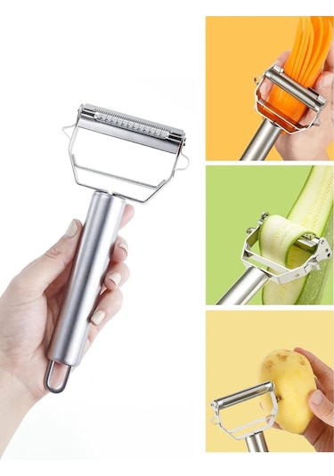 Büro Ev Ofis Mutfağı İçin Çift Fonksiyon Soyucu Jülyen Soyabilir Meyve Sebze Soyacağı Diğer