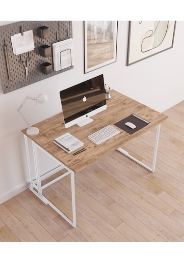 Fahrettin Küçük Worklife Katlanabilir Çalışma Masası Bilgisayar Masası Çizim Masası Work001  Beyaz71