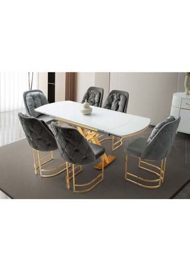 Beyaz / Gold Mobilgen G Still Masa Beyaz - Gold