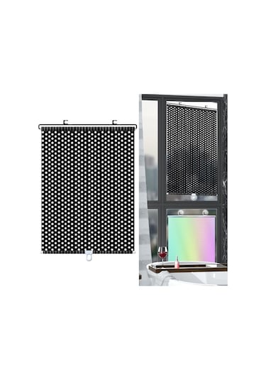 Sones 40x125cm Mesh Siyah Vantuz Teleskopik Araba Güneş Koruma Karartma Perdesi