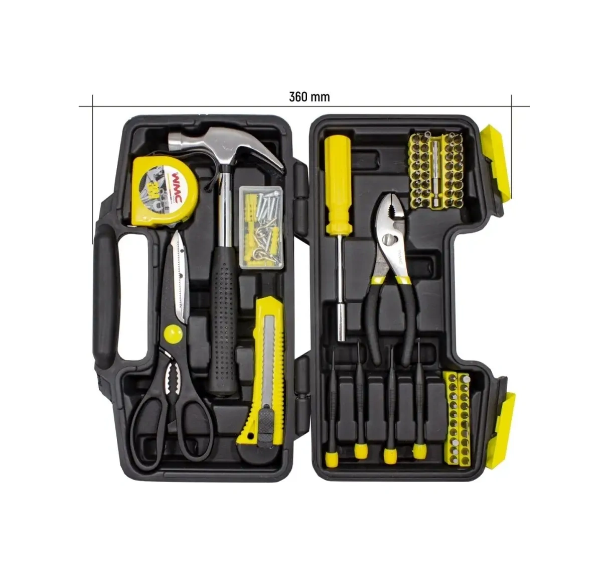 Wmc Tools Ev Ve Yazlık İçin 142 Parçalık İnşaat Aletleri Seti 76693095