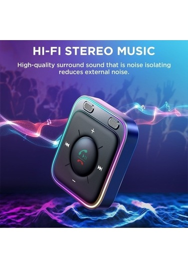 Artfulabode Sones Siyah Kablosuz Jr-cb3 Joyroom Bluetooth Araç Alıcısı 5.3 İy