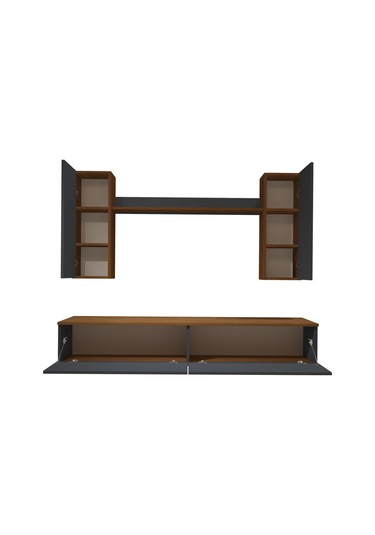 Decoraktiv Eko 7 Mdf Std Tv Ünitesi Tv Sehpası Ceviz - Antrasit