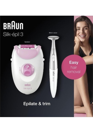 Braun Silk-épil 3 3321 Epilatör / Epilasyon + Bikini Trimmer